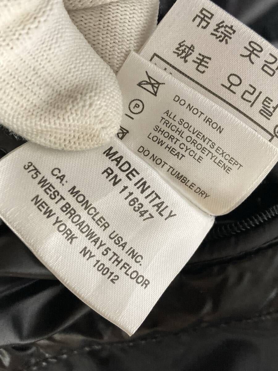 MONCLER モンクレール ダウンジャケット サイズ3 ブラック×トリコロールカラー MENUIRE メヌエール_画像10