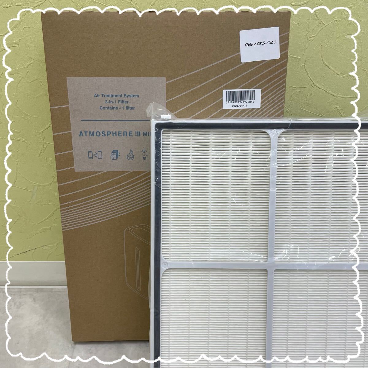 *② не использовался Amuway ATOMOSPHRE Amway следы mo sphere Mini очиститель воздуха для замены фильтр 3 in 1 в одном корпусе фильтр очиститель воздуха 