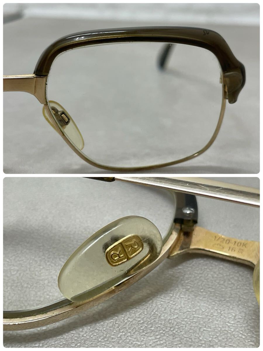 SR# RODENSTOCK low ten stock ODEON очки 1/20 10K печать раз ввод золотой обивка рама золотой Gold очки полная масса /36.4g Vintage 