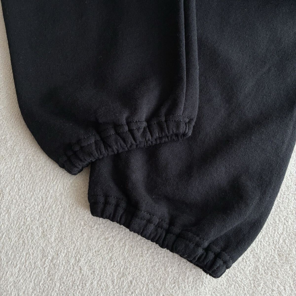 90s THRASHER SKATE AND DESTROY USA製 スラッシャー スケートアンドデストロイ スウェットパンツ サイドプリント S オールドスケート 黒_画像7