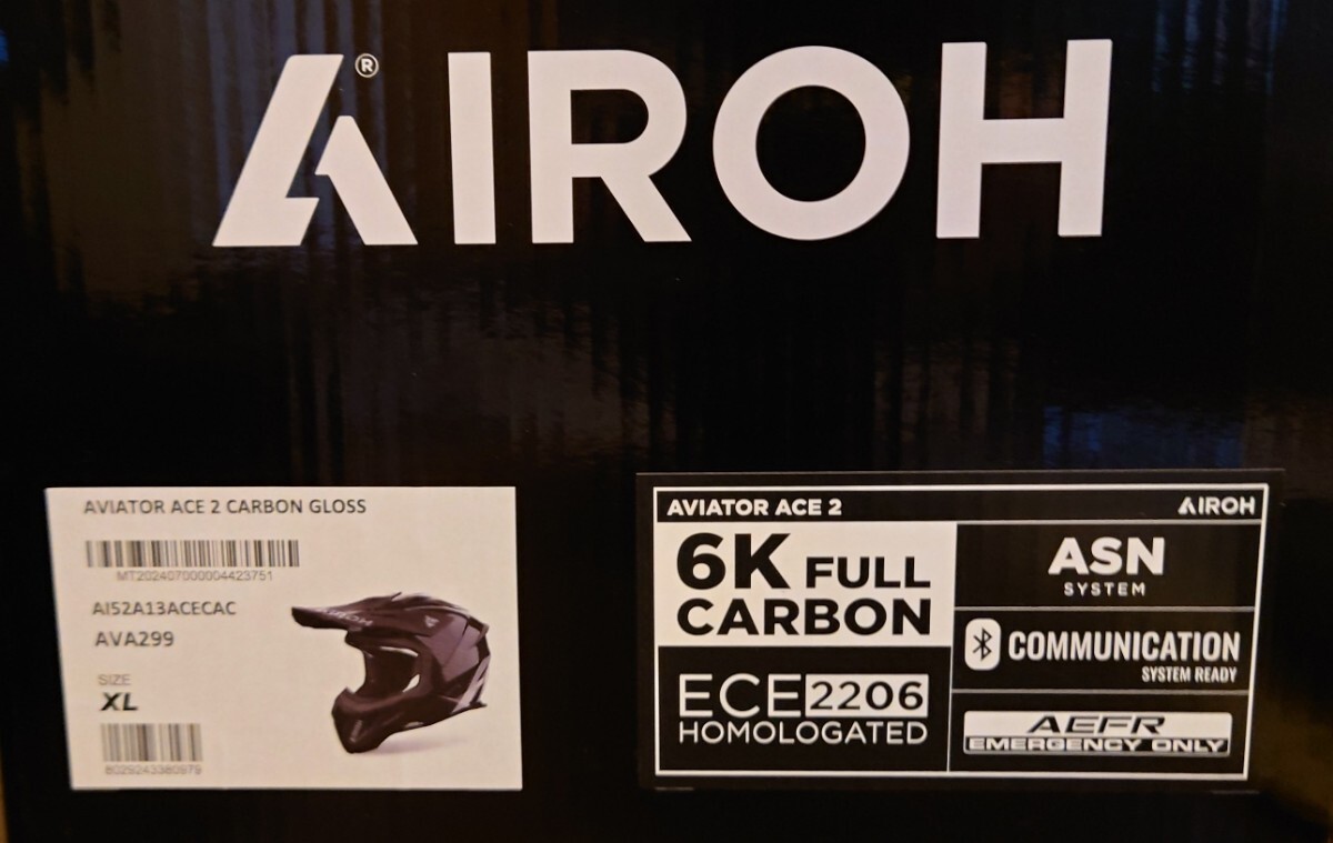  новейший Airoh Aviator Ace 2 полностью карбоновый шлем блеск 6K CARBON HELMET