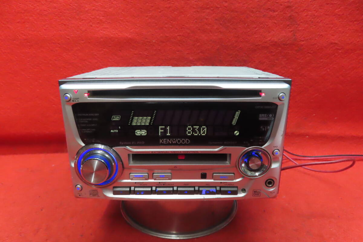 ＊CS2221＊ケンウッド　DPX-66MD　CD MDプレーヤー/デッキ/カーオーディオ　2DIN AUX_画像1