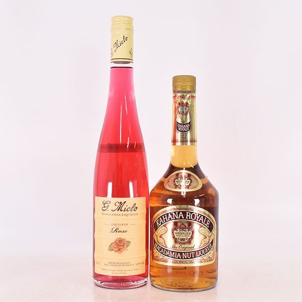 リキュール 2本セット ミクロ リキュール ド ロゼ /カハナ ロイヤル 700ml 20/26.5% L07S183_画像1