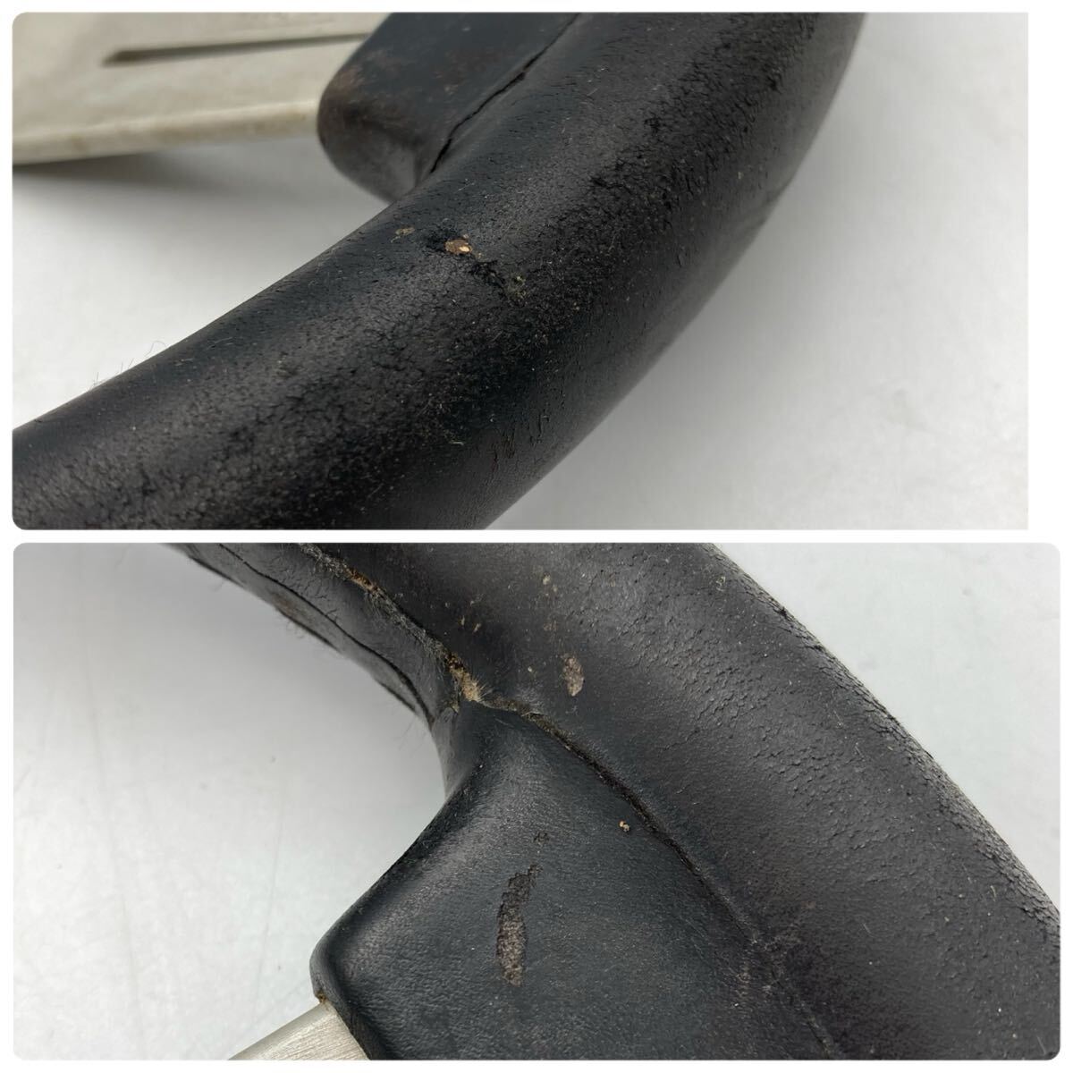 M1118701N ナルディクラシック ナルディ ステアリング クラシック FET NARDI CLASSIC ブラック レザー ハンドル 当時物 中古品 現状品_画像9