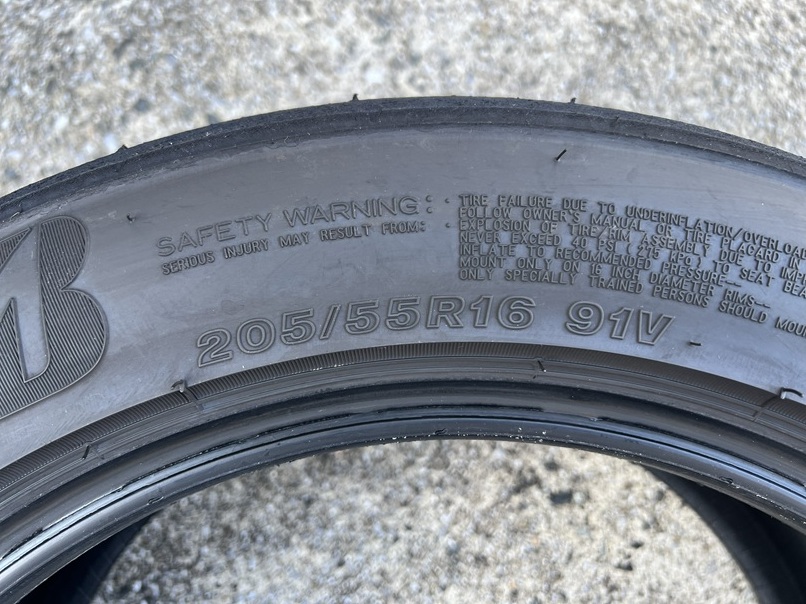 【RE-71RS】POTENZA/ポテンザ 205/55R16 86/BRZ、ロードスター サーキット走行・ドリフト・ジムカーナ等の練習用に！_画像9