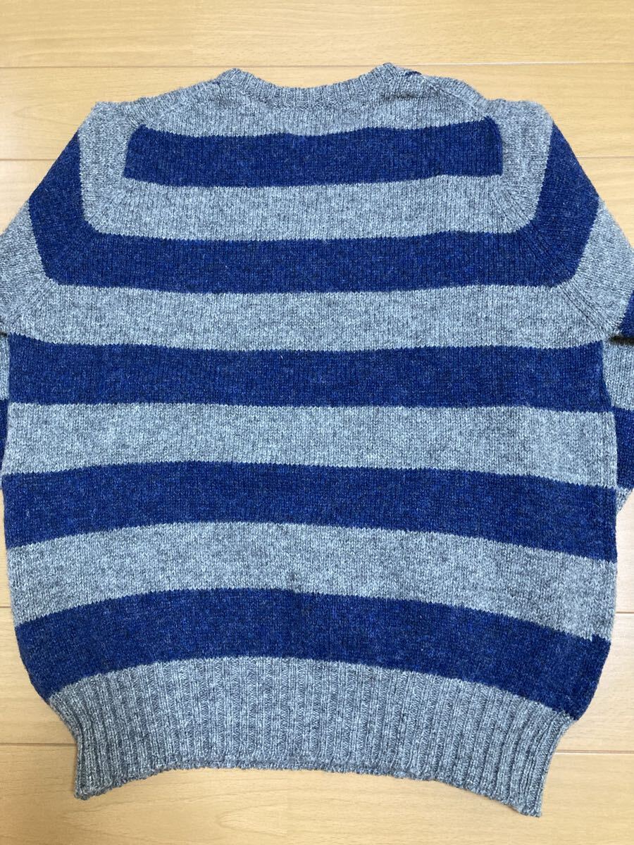 WAREHOUSE別注 JOHNTULLOCH ボーダークルーネックセーター　L_画像2