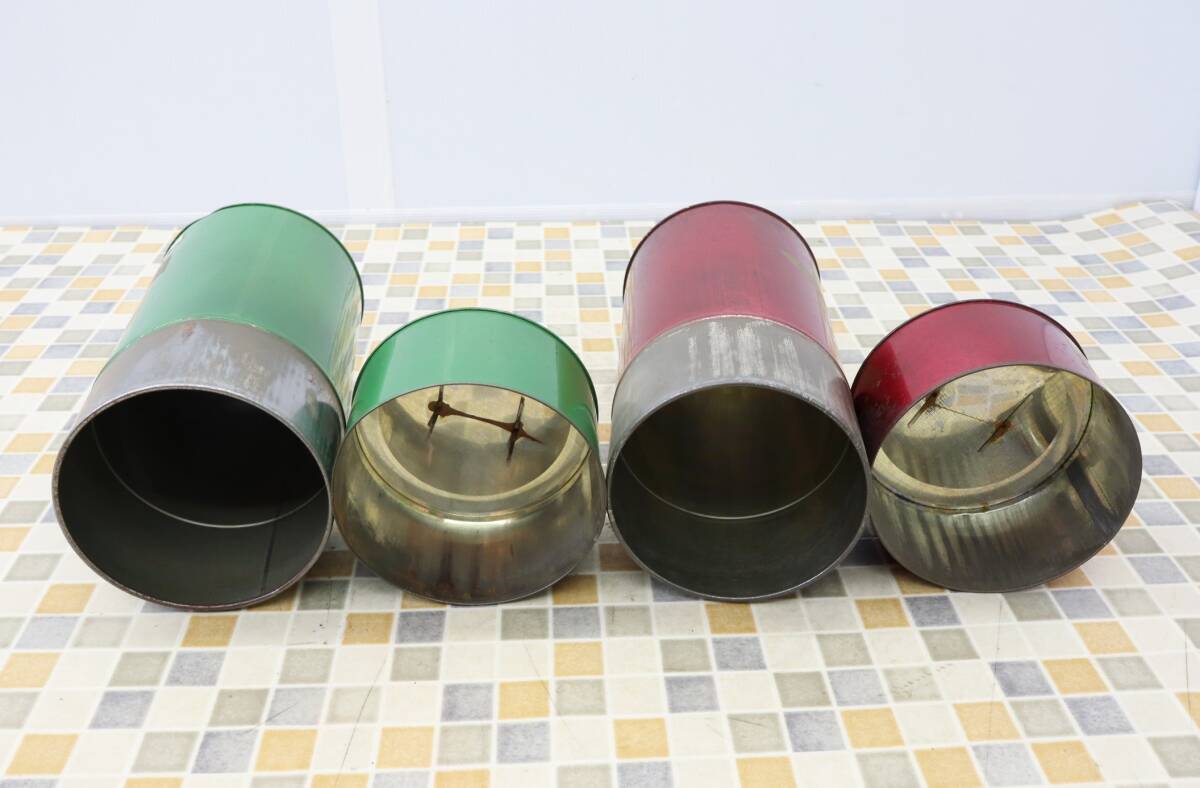 * retro антиквариат l чай жестяная банка 2 шт суммировать красный зеленый красный зеленый l l металлический . женщина чай inserting бардачок украшение #O4691