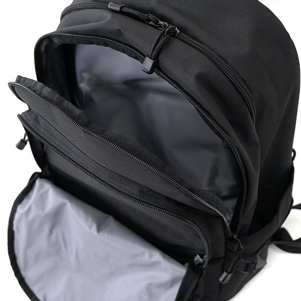 新品 OUTDOOR PRODUCTS 撥水 2ルーム ラウンド バックパック 32L 黒/黒 【K23918】 15.6インチPC アウトドアプロダクツ リュックサック_画像6