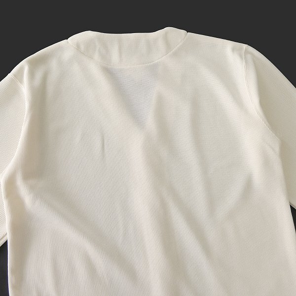 新品 UNITED ARROWS コーエン リブ編み ウォッシャブル カーディガン XL 白 【I40469】 メンズ coen Vネック ニットライク セーター_画像3