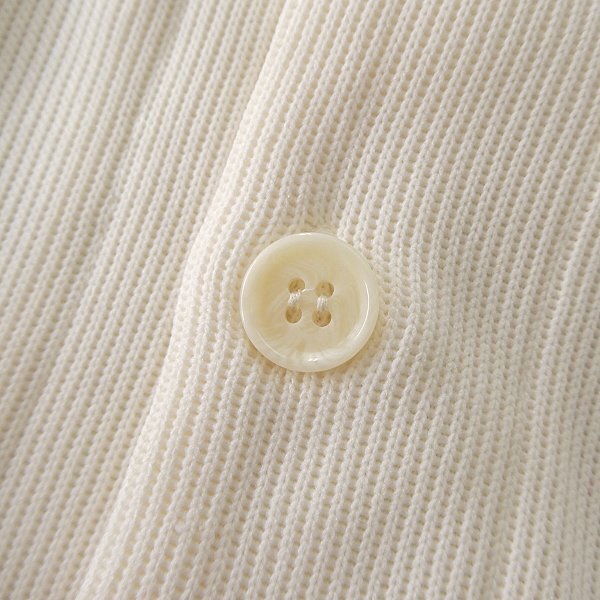 新品 UNITED ARROWS コーエン リブ編み ウォッシャブル カーディガン XL 白 【I40469】 メンズ coen Vネック ニットライク セーター_画像5