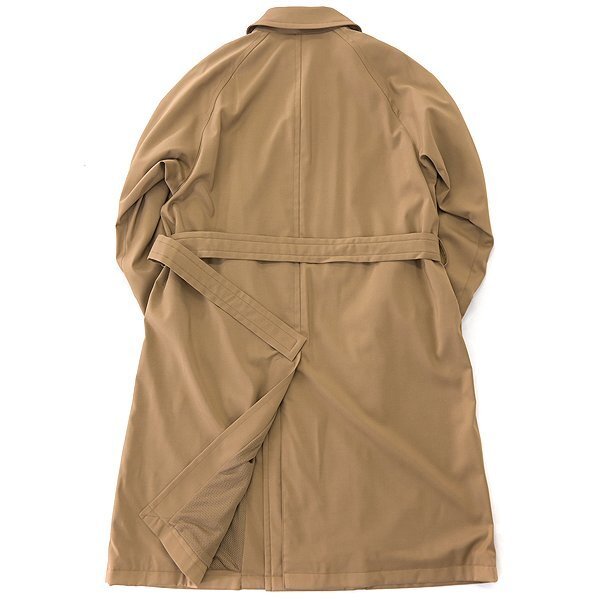 新品 ONWARD アンフィーロ 起毛裏地 OCTA 撥水 ウール ライク トレンチ コート XL 茶 【J50840】 秋冬 メンズ UNFILO ギャバジン ベージュ_画像2