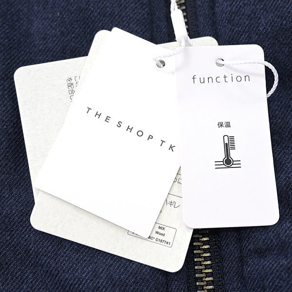 新品 タケオキクチ 秋冬 中綿 サキソニー MA-1 ブルゾン M 紺 【J44236】 THE SHOP TK アヴィエイター タンカース ジャケット ネイビー_画像9