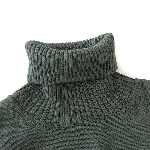 新品 3.6万 マッキントッシュロンドン 7ゲージ ウール タートルネック ニット LL カーキ 【I51569】 MACKINTOSH LONDON 秋冬 メンズ 洗濯可_画像2