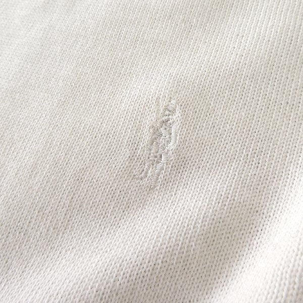 新品 3.3万 マッキントッシュロンドン 14G ウォッシャブル ウール ニット L 白 【I48113】 MACKINTOSH LONDON 秋冬 メンズ セーター 丸首_画像5