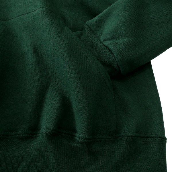 新品 フルーツオブザルーム 中厚 裏起毛 スウェット パーカー L 緑 【I42662】 FRUIT OF THE LOOM メンズ ブルゾン 無地 シンプル_画像5