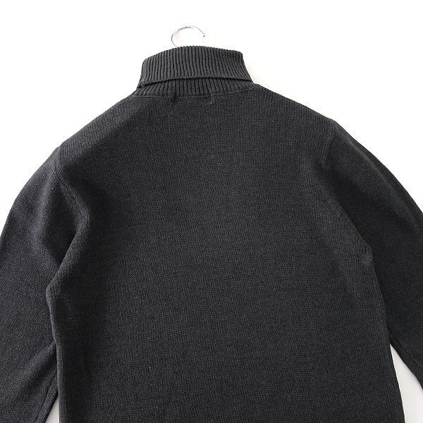 新品 クリエーションキューブ タートルネック ウォッシャブル ニット LL 濃灰 【3-411-889_31_LL】 秋冬 メンズ CREATION CUBE セーター_画像4