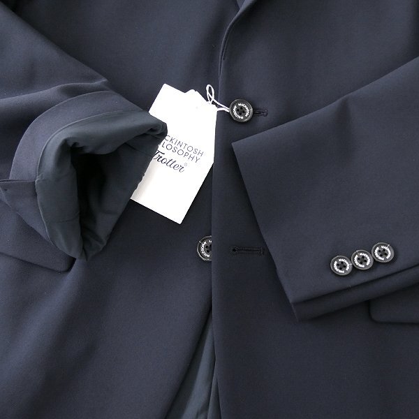 新品 5.7万 マッキントッシュフィロソフィー DOWN FABRIC ジャケット 40R(L) 紺 【J49897】 Trotter #001 秋冬 メンズ ブレザー ダウン_画像5