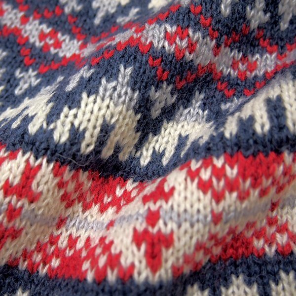 新品 gim ジム 求心柄 フェアアイル ウール ニット L 白 【22522580_2_L】 秋冬 セーター ウォッシャブル クルーネック ミドルゲージ_画像6