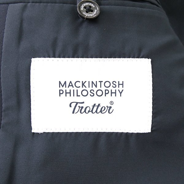 新品 5.7万 マッキントッシュフィロソフィー DOWN FABRIC ジャケット 40R(L) 紺 【J49897】 Trotter #001 秋冬 メンズ ブレザー ダウン_画像9