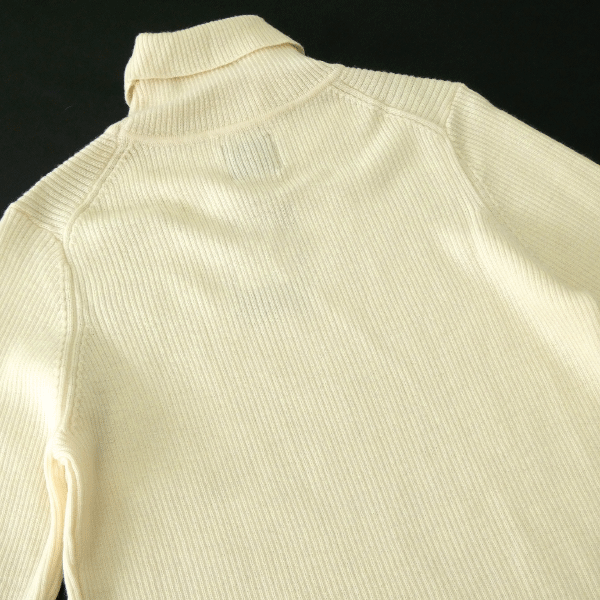 新品 gim ジム ウォッシャブル ウール タートルネック リブ ニット L オフ 【I59713】 セーター 秋冬 メンズ プルオーバー_画像3