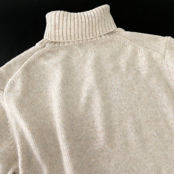 新品 ビームス メランジ ウォッシャブル タートルネック ニット M オフホワイト 【I46844】 BEAMS HEART 秋冬 メンズ セーター 白_画像3