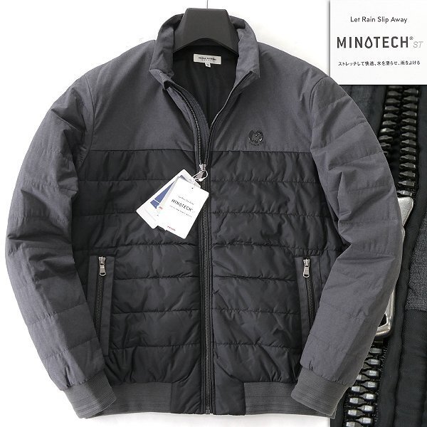 新品 4.7万 ミラショーン SPORTS 撥水 ストレッチ 中綿 ブルゾン 48(L) 濃灰 黒 【J50860】 mila schon スポーツ メンズ ジャケット_画像1