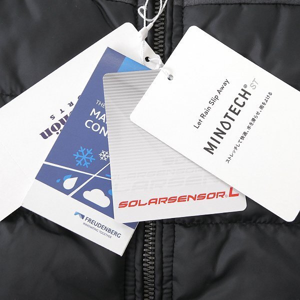 新品 4.7万 ミラショーン SPORTS 撥水 ストレッチ 中綿 ブルゾン 48(L) 濃灰 黒 【J50860】 mila schon スポーツ メンズ ジャケット_画像8