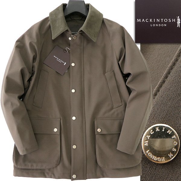 新品 8.8万 マッキントッシュロンドン 撥水 防風 ボンディング フィールド ジャケット 40(L) カーキ 【J50413】 秋冬 メンズ カジュアル_画像1