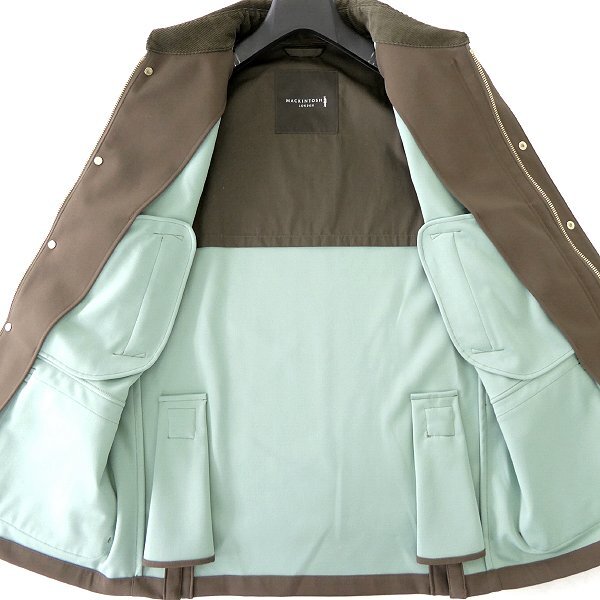 新品 8.8万 マッキントッシュロンドン 撥水 防風 ボンディング フィールド ジャケット 40(L) カーキ 【J50413】 秋冬 メンズ カジュアル_画像3