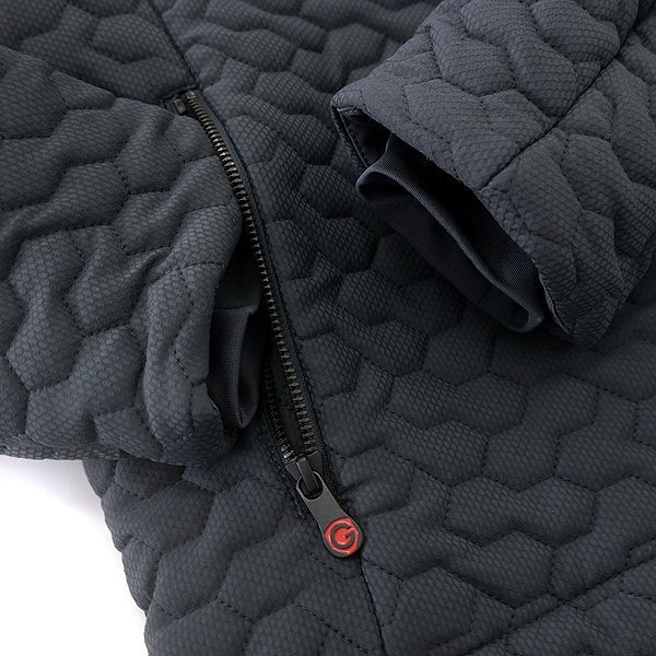 新品 ジーステージ 中綿 ハニカム キルティング ブルゾン 46(M) 灰 【4-20405_4_46】 G-stage ミリタリー ジャケット ジオメトリック_画像6