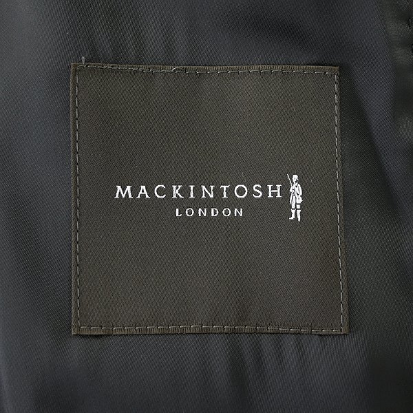 新品 7.4万 マッキントッシュロンドン FLEX JERSEY ヘリンボーン ジャケット LL38(幅広M) 灰 【J52971】 秋冬 ウール ジャージー ツイード_画像10