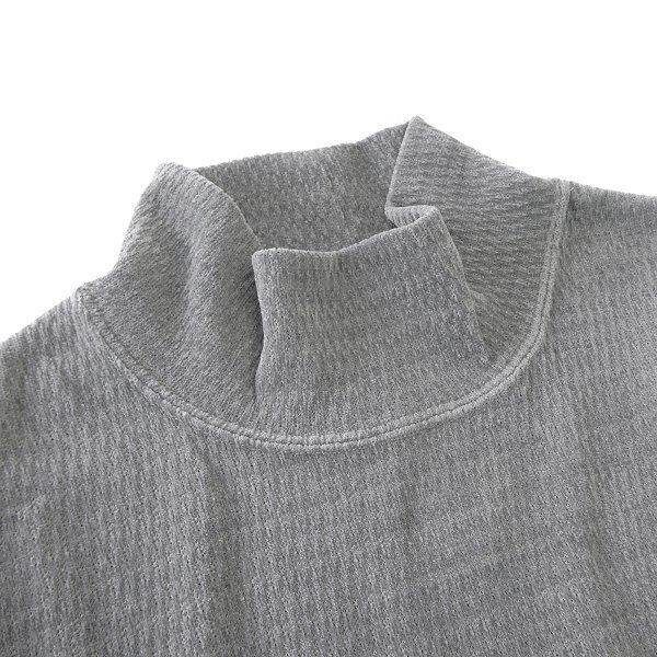 新品 タケオキクチ シェニール ハイネック プルオーバー M 灰 【I46102】 THE SHOP TK 秋冬 メンズ モックネック セーター トレーナー_画像2