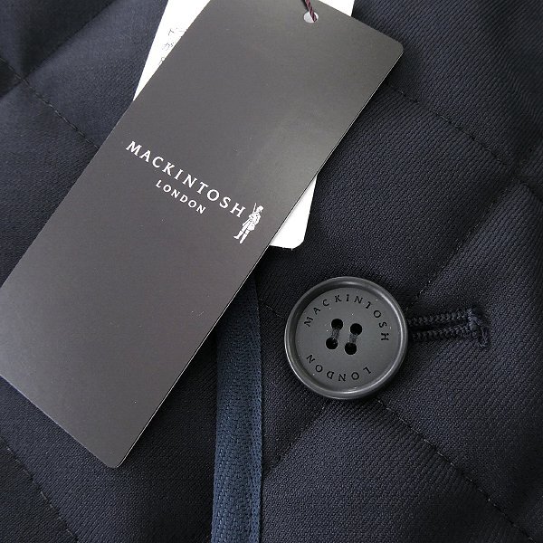 新品 9.4万 マッキントッシュロンドン WATSON サキソニー 中綿 キルティング ジャケット 38(M) 紺 【J46776】 秋冬 メンズ ブルゾン_画像7