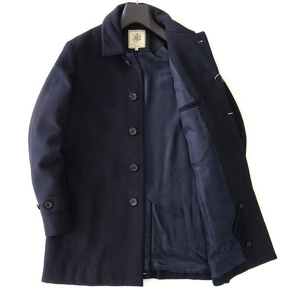 新品 4.6万 ジェイプレス ウール ビーバー ステンカラーコート M 紺 【J49777】 J.PRESS 秋冬 メンズ コート コート 起毛 モッサ_画像2