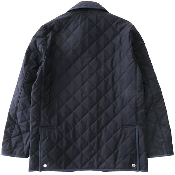 新品 9.4万 マッキントッシュロンドン WATSON サキソニー 中綿 キルティング ジャケット 38(M) 紺 【J46776】 秋冬 メンズ ブルゾン_画像2