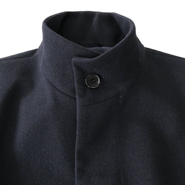 新品 6.8万 マッキントッシュフィロソフィー ウールライク スタンドカラー コート 38(M) 紺 【J49598】 THIRSK 秋冬 メンズ テクノニット_画像5