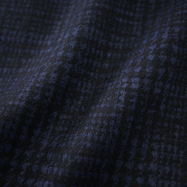 新品 7.4万 マッキントッシュロンドン FLEX JERSEY 千鳥柄 ミルド ジャケット 40(L) 紺 【J45669】 秋冬 ウール 起毛 ジャージー メンズ_画像8