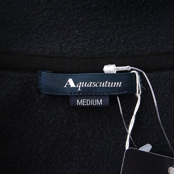新品 1.4万 アクアスキュータム 4WAY ストレッチ ハイブリッド フリース L 黒 【I47531】 Aquascutum LONDON 秋冬 メンズ ブルゾン_画像10