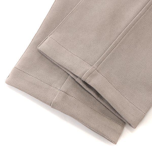 新品 ジーステージ 秋冬 ヌバック ジャージー スラックス 50(XL) ベージュ 【6-30503_5_50】 G-stage スエード ストレッチ イージー パンツ_画像6