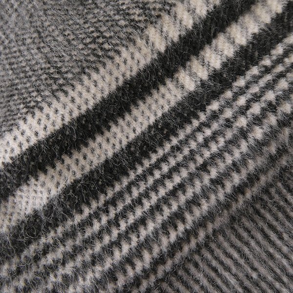 新品 HIDEAWAYS ニコル 二重織 ビーバー チェスターコート 46(M) 白 黒 【J50132】 rhenium NICOLE 秋冬 メンズ 起毛 ウール コート_画像7