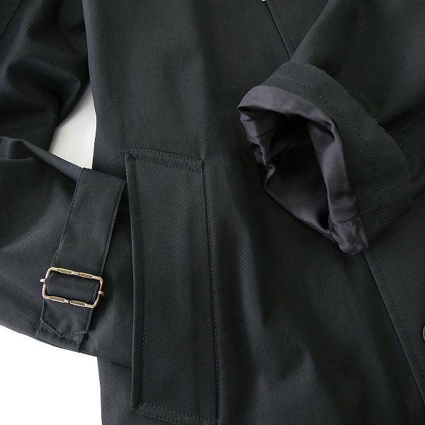 新品 9.9万 五大陸 VENTILE ギャバジン トレンチ コート M 黒 【J51572】 秋冬 メンズ ウールライナー モーターサイクルコート ゴタイリク_画像6