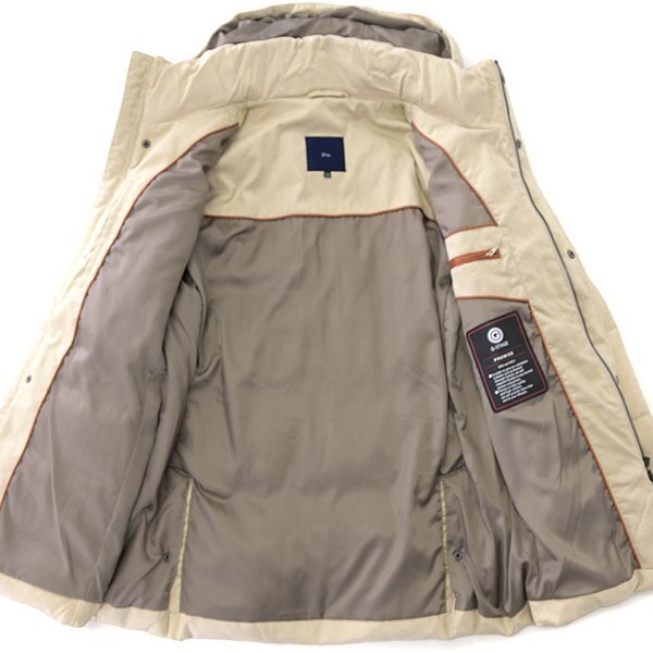 新品 ジーステージ エコスエード フーデッド 700FP ダウンコート 48(L) ベージュ 【6-30808_5_48】 秋冬 G-stage N-3B ダウンパーカー 起毛_画像4