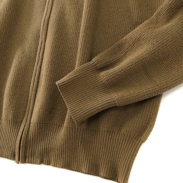 新品 3.9万 マッキントッシュロンドン 14G ダブルフェイス ウール ニット M 茶 【I43717】 秋冬 メンズ ブルゾン セーター カーディガン_画像5