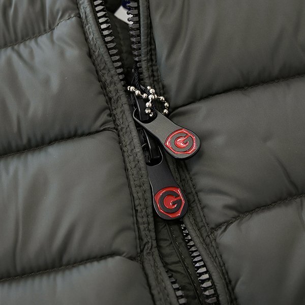 新品 ジーステージ ニット コンビ 700FPダウン パーカー ブルゾン 50(XL) 緑 【6-00412_16_50】 秋冬 G-stage ゴルフ ジャケット カーキ_画像7