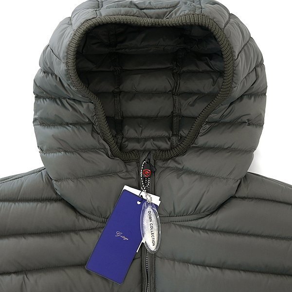 新品 ジーステージ ニット コンビ 700FPダウン パーカー ブルゾン 50(XL) 緑 【6-00412_16_50】 秋冬 G-stage ゴルフ ジャケット カーキ_画像4