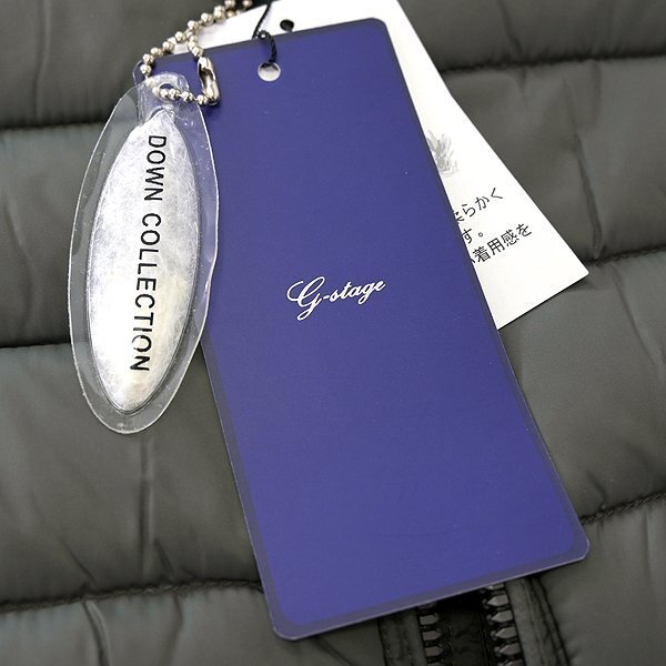 新品 ジーステージ ニット コンビ 700FPダウン パーカー ブルゾン 50(XL) 緑 【6-00412_16_50】 秋冬 G-stage ゴルフ ジャケット カーキ_画像9