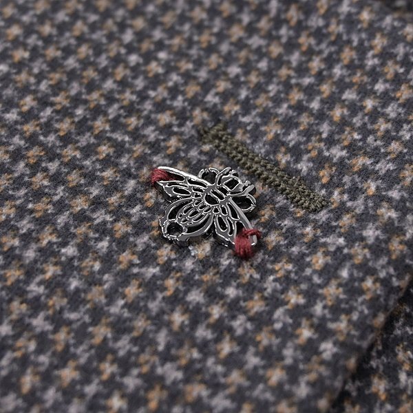 新品 3.6万 ジーステージ DOWN FABRIC 起毛 千鳥柄 ジャケット 50(XL) 茶 【4-20206_307_50】 秋冬 G-stage ダウン ジャージー ブラウン_画像8