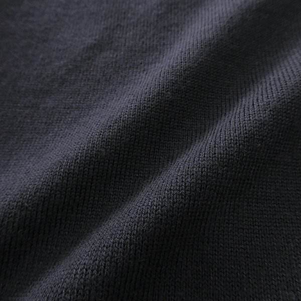 新品 3.3万 マッキントッシュロンドン ハイゲージ 天竺 モックネック ウール ニット M 紺 【I58120】 秋冬 メンズ ウォッシャブル_画像6