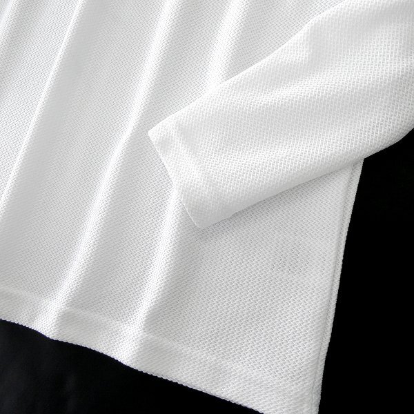 新品 インターメッツォ ハニカムメッシュ Vネック カットソー L 白 【I42464】 STUDIO by INTERMEZZO メンズ Tシャツ ロンT_画像4