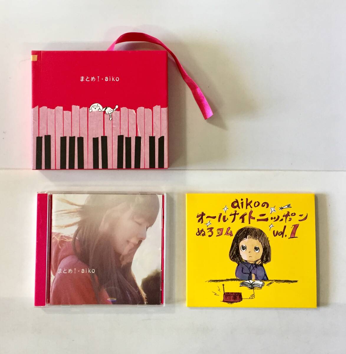 aiko ベストアルバムCD「まとめ」Ⅰ+Ⅱ セット 初回限定盤／特典CD付き【中古】_画像3
